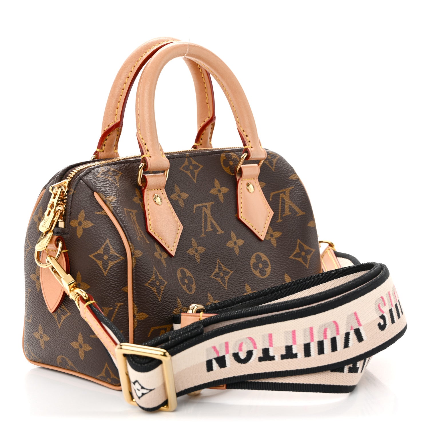 Louis Vuitton Monogram Speedy Bandouliere 20 Black 3 of 9