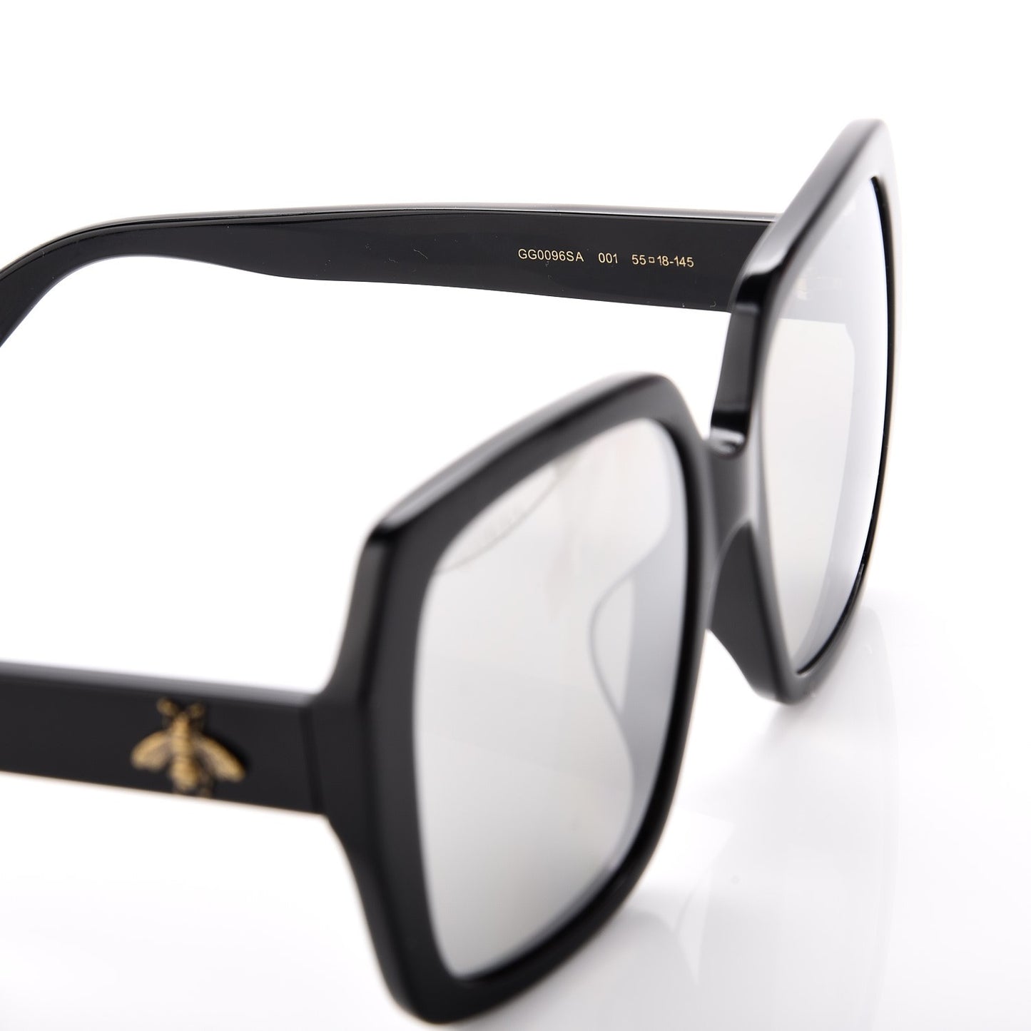 Acetate Square Frame GG 0096/A Sunglasses Black