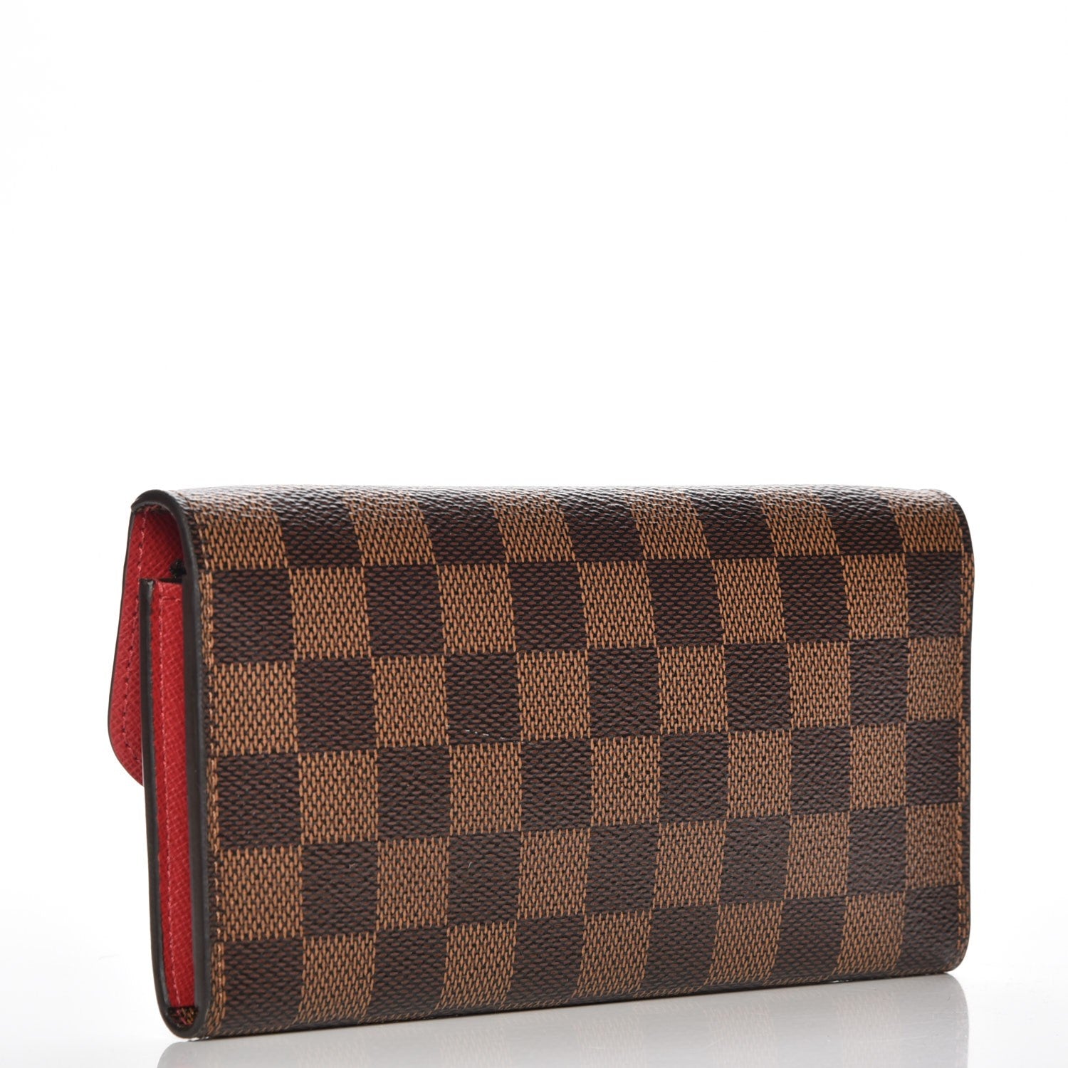 Louis Vuitton Damier Ebene Emilie Wallet Red 3 of 8