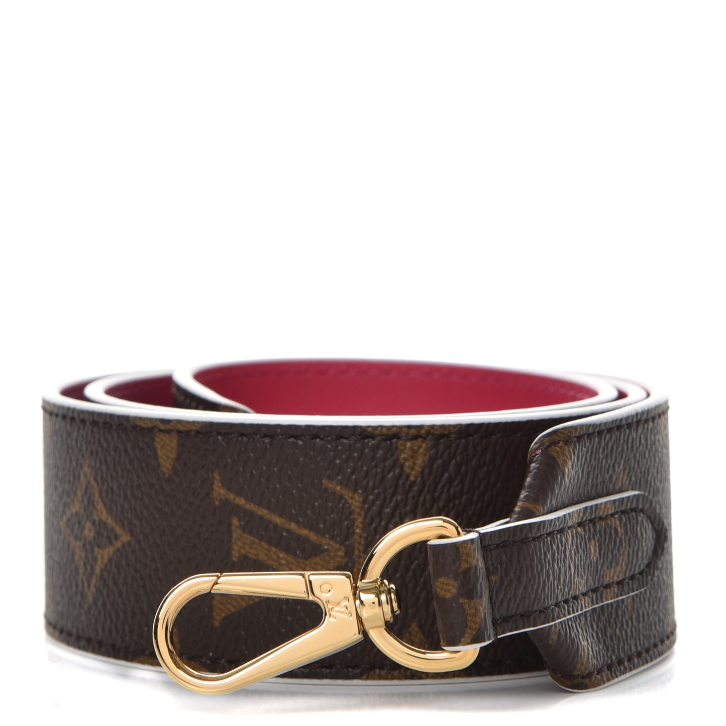 Monogram Bandouliere Shoulder Strap Hot Pink
