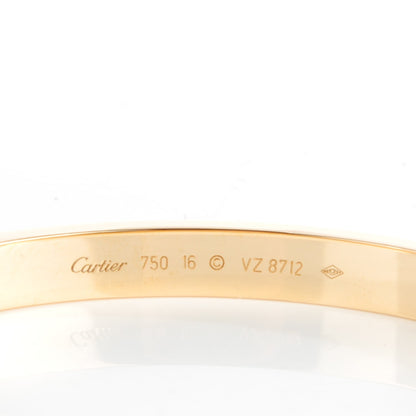 Cartier 18K Yellow Gold LOVE Bracelet 16 3 of 4