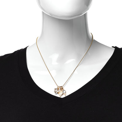Temple St. Clair 18K Yellow Gold Diamond Rock Crystal Moonstone Signature Charm Necklace 2 of 5