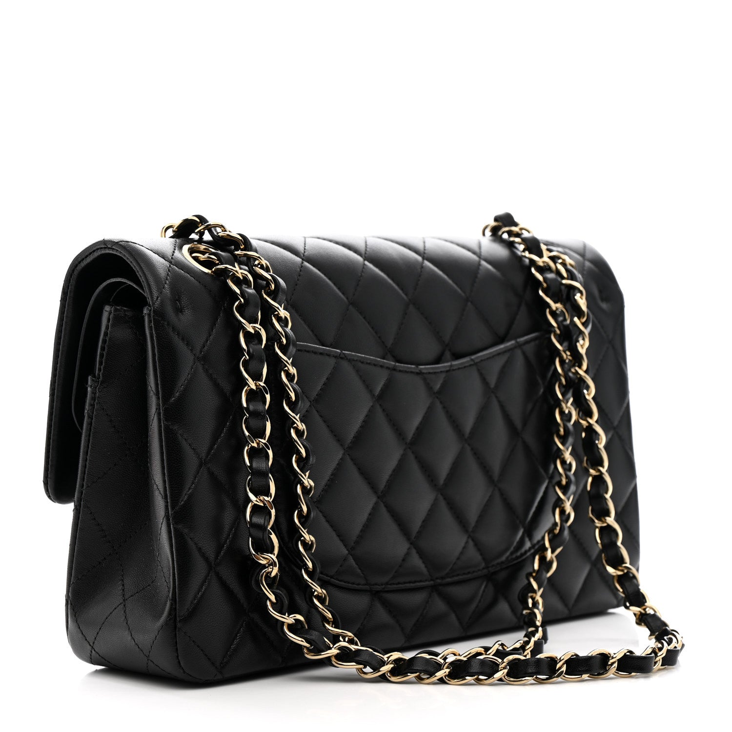 Chanel Lambskin Quilted Medium Hollywood Charms Double Flap Black 3 of 14