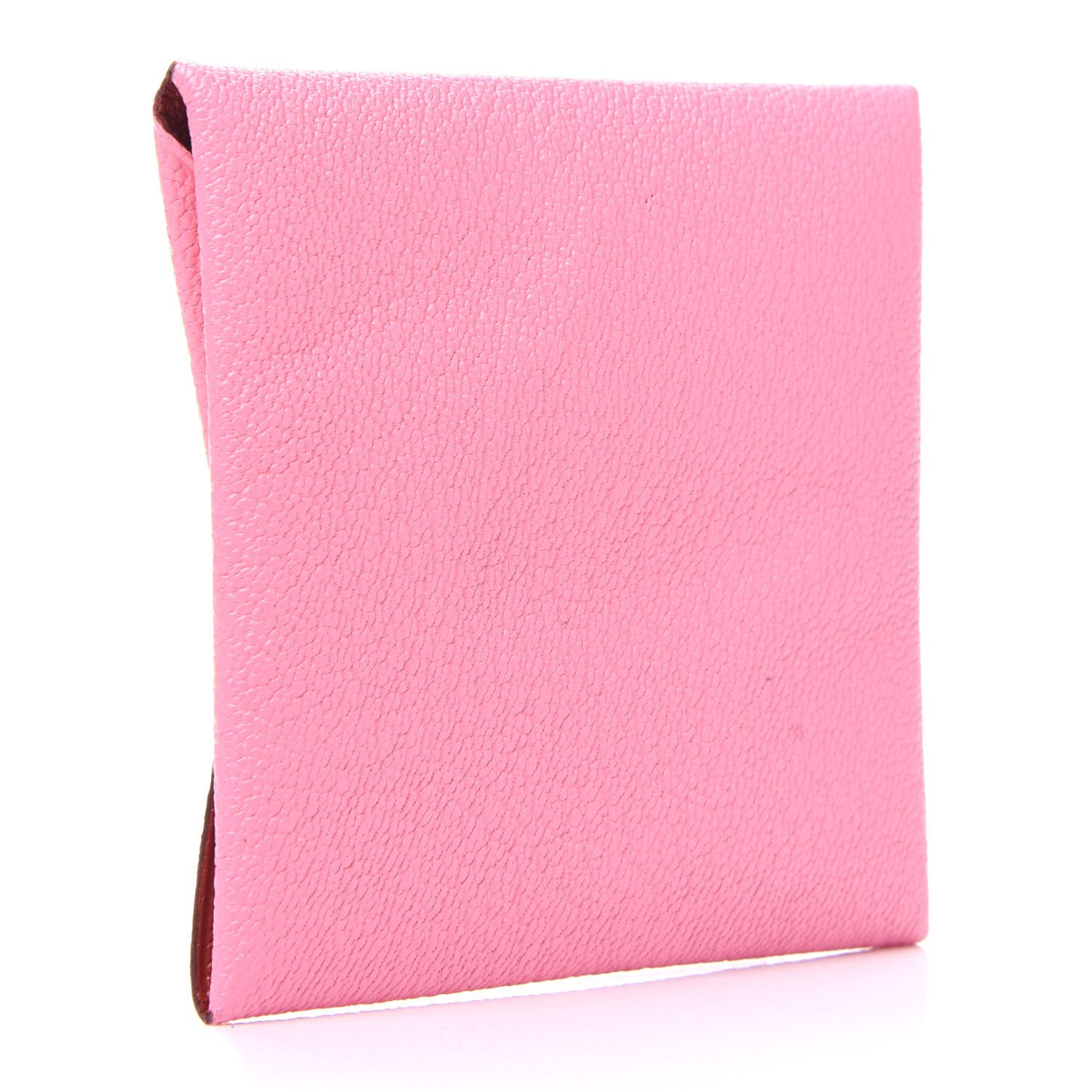 Hermes Chevre Mysore Verso Bastia Coin Purse Rose Ete Cuivre 3 of 9