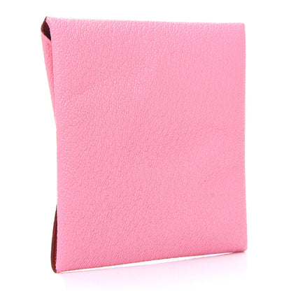 Hermes Chevre Mysore Verso Bastia Coin Purse Rose Ete Cuivre 3 of 9