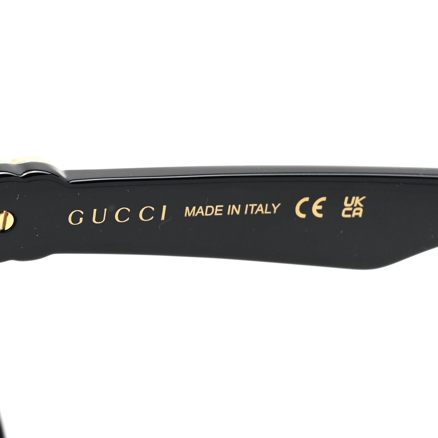 Acetate Rectangle Frame Sunglasses GG1534S Black