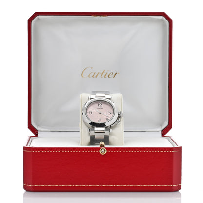 Cartier Stainless Steel 35mm Pasha Automatic Watch Pink 5 of 5