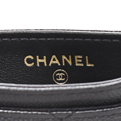 Chanel Caviar Quilted French New Wave Card Holder Black 6 of 14