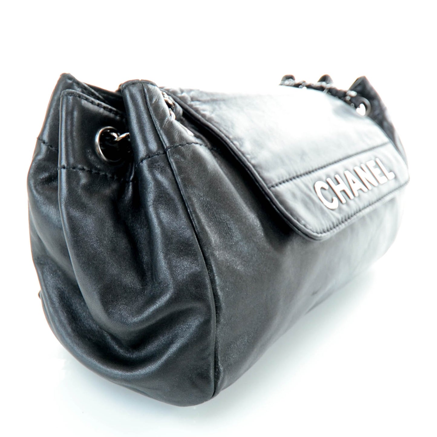 Lambskin Rock N Chic Shoulder Bag Black