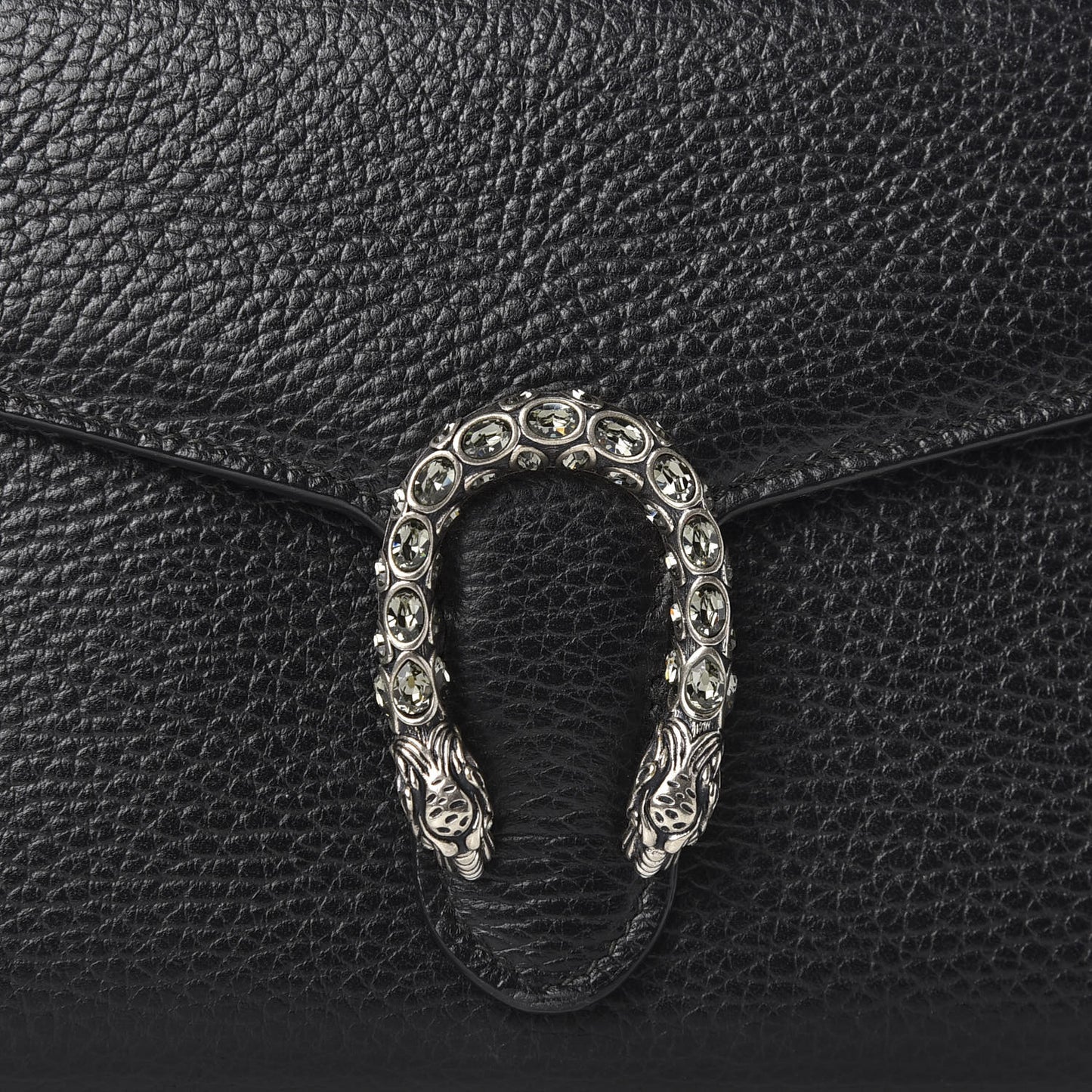 Calfskin Mini Dionysus Chain Wallet Black