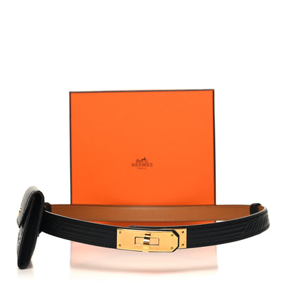 Hermes Epsom Quadrige Kelly Pocket 18 Belt Black 6 of 6