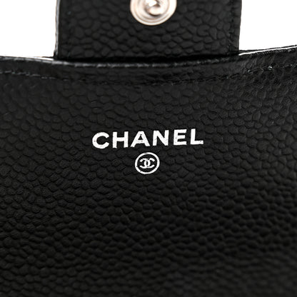 Chanel Caviar Quilted Large Gusset Flap Wallet Black 7 of 10