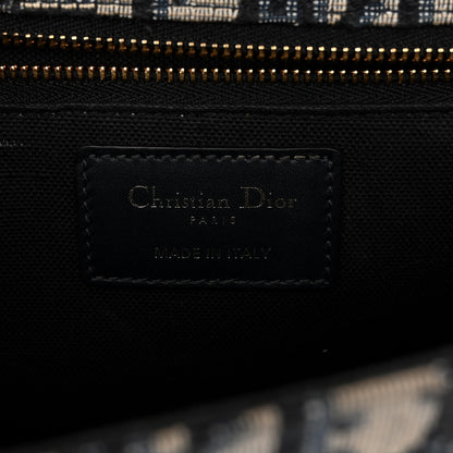 Christian Dior Oblique 30 Montaigne Flap Bag Blue 6 of 9