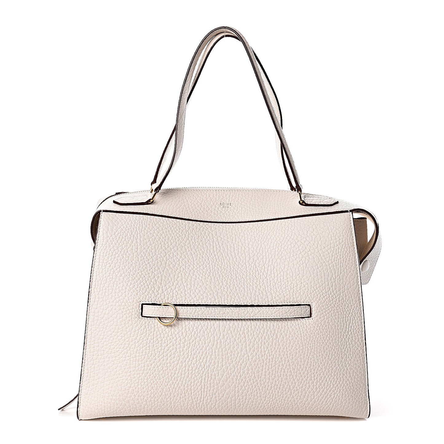 Bullhide Calfskin Medium Ring Bag White
