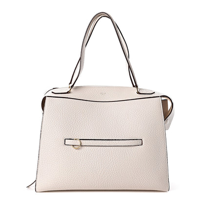 Celine Bullhide Calfskin Medium Ring Bag White 1 of 9