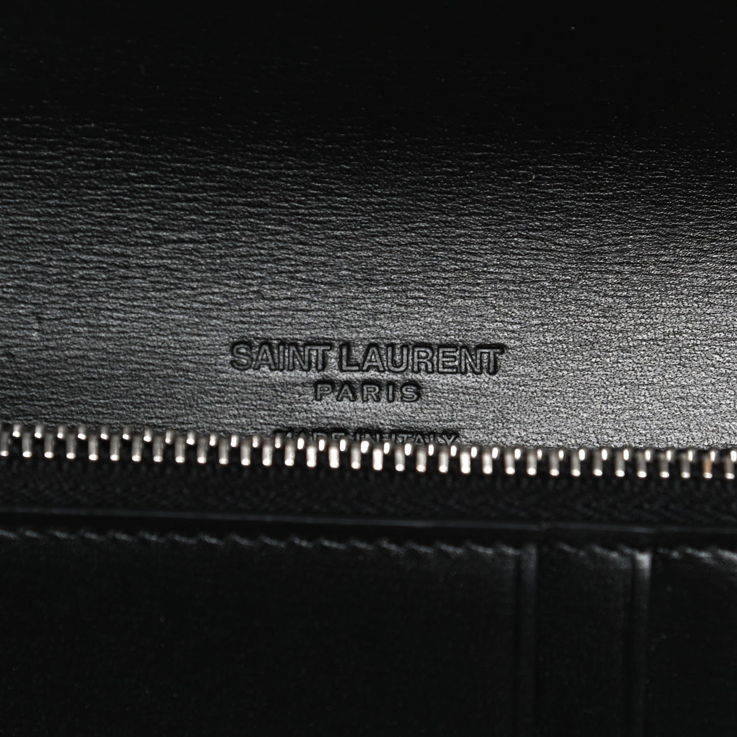 Saint Laurent Calfskin Fragments Flap Wallet Black 7 of 11