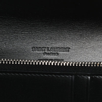 Saint Laurent Calfskin Fragments Flap Wallet Black 7 of 11