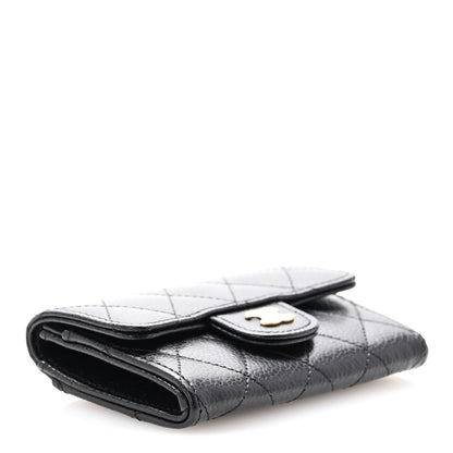 Chanel Caviar Quilted Flap Card Holder Wallet Black 4 of 9