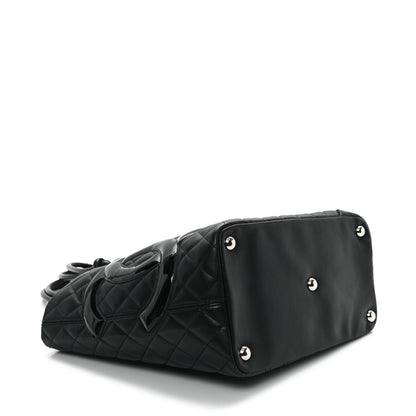 Chanel Calfskin Quilted Large Cambon Tote Black 4 of 12
