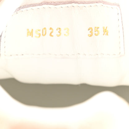 Louis Vuitton Suede Mesh Run Away Sneakers 35.5 White Grey 9 of 11