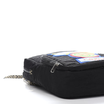 Gucci Nylon Twill 80s Logo Patch Backpack Black 7 of 9