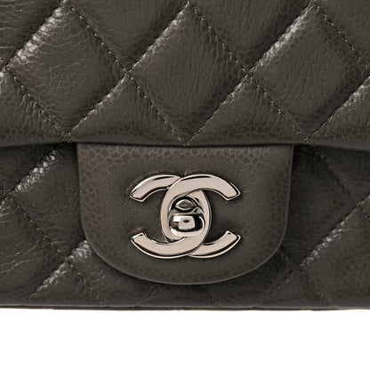 Chanel Caviar Quilted Mini Square Flap Dark Charcoal 7 of 16