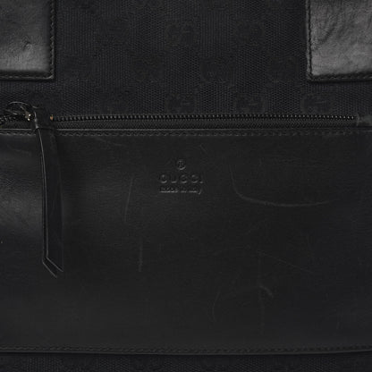 Gucci Nylon Calfskin Large Tote Black 12 of 12
