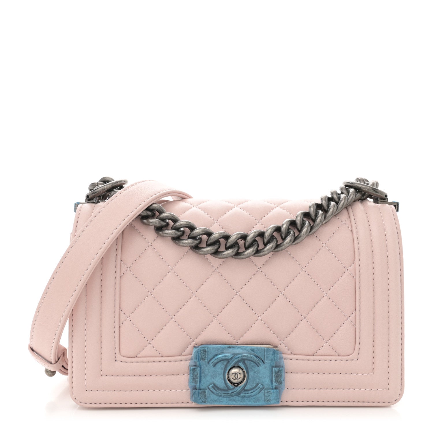 Chanel Lambskin Quilted Small Boy Flap Light Pink 1 of 11