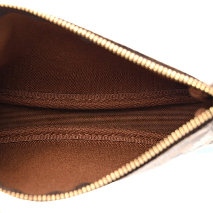 Louis Vuitton Damier Ebene 2017 Christmas Animation Penguins Mini Pochette Accessories Blue 5 of 14