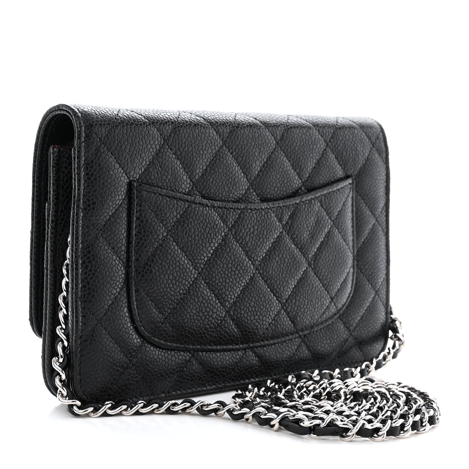 Chanel Caviar Quilted Wallet on Chain WOC Black 3 of 13