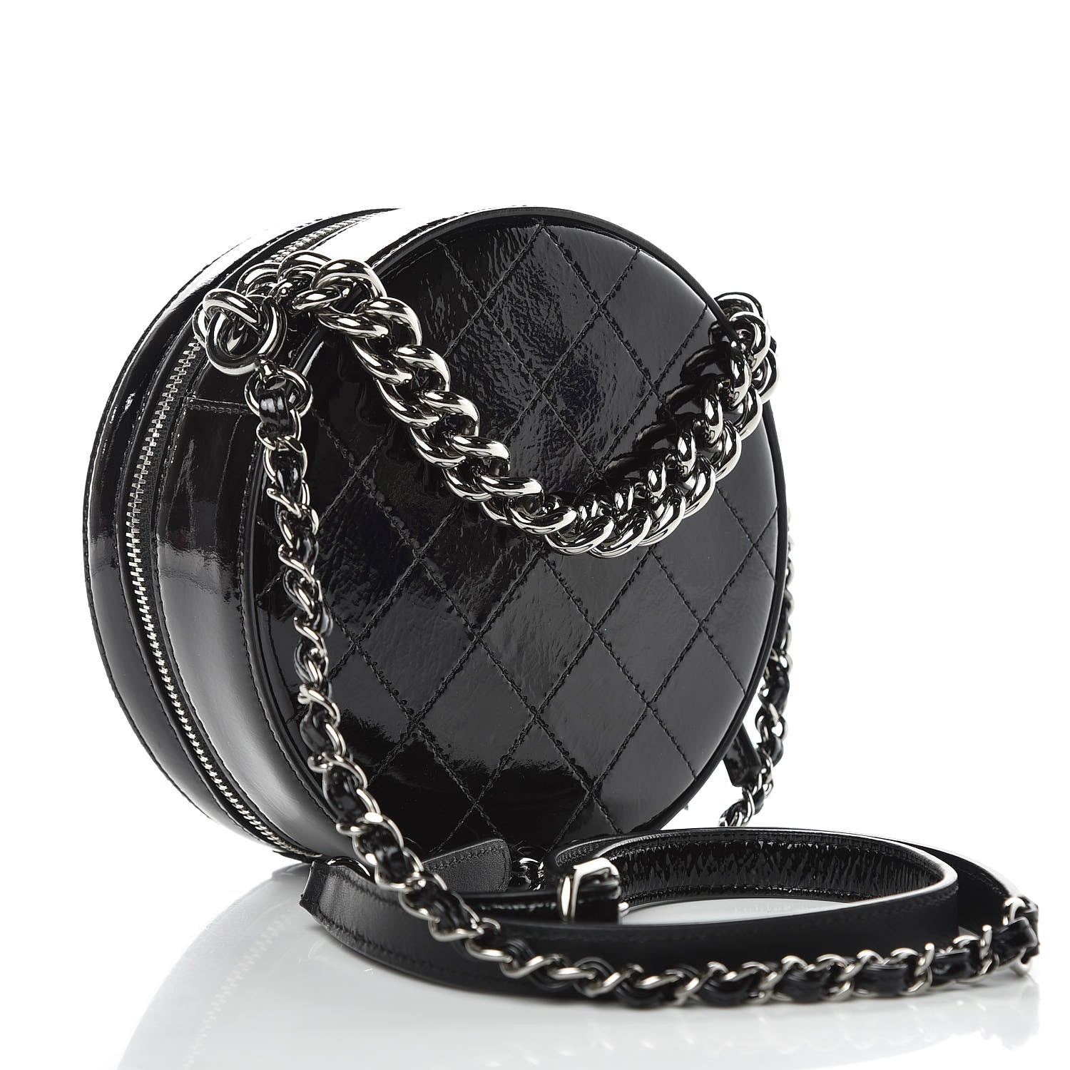 Chanel Patent Round As Earth Evening Bag Black 3 of 9