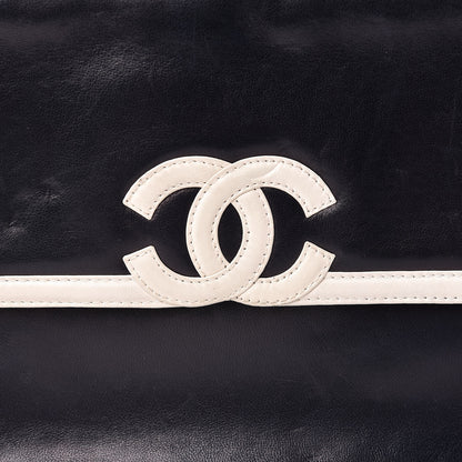 Chanel Lambskin Tassel Camera Case Navy White 9 of 18