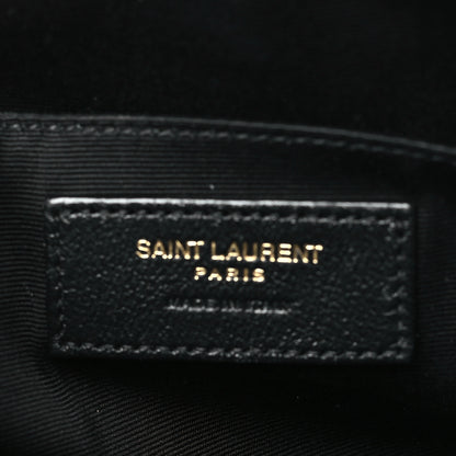 Saint Laurent Calfskin Matelasse Monogram Lou Camera Bag Black 6 of 9