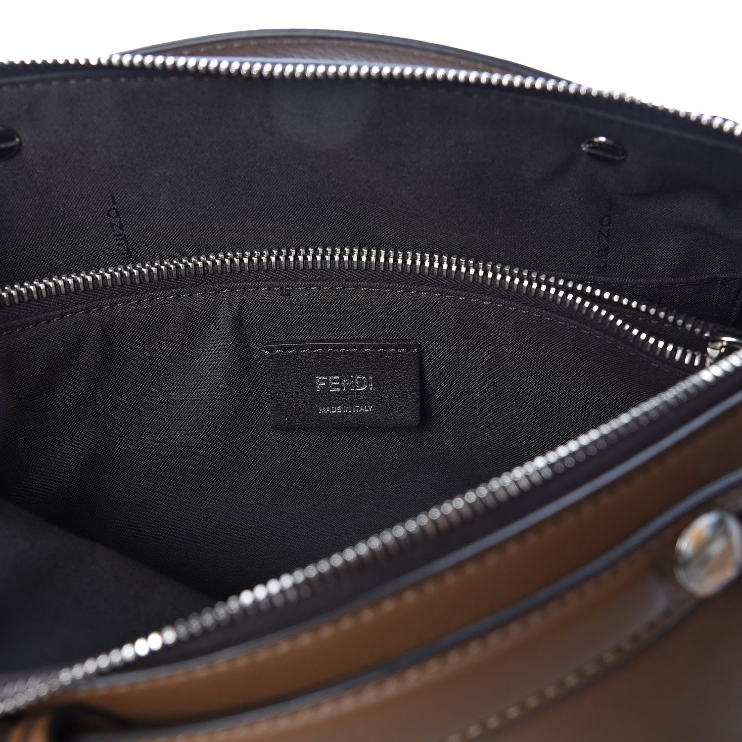 Fendi Vitello Dolce Croc Tail Medium By The Way Boston Bag Foresta Marrone 8 of 13