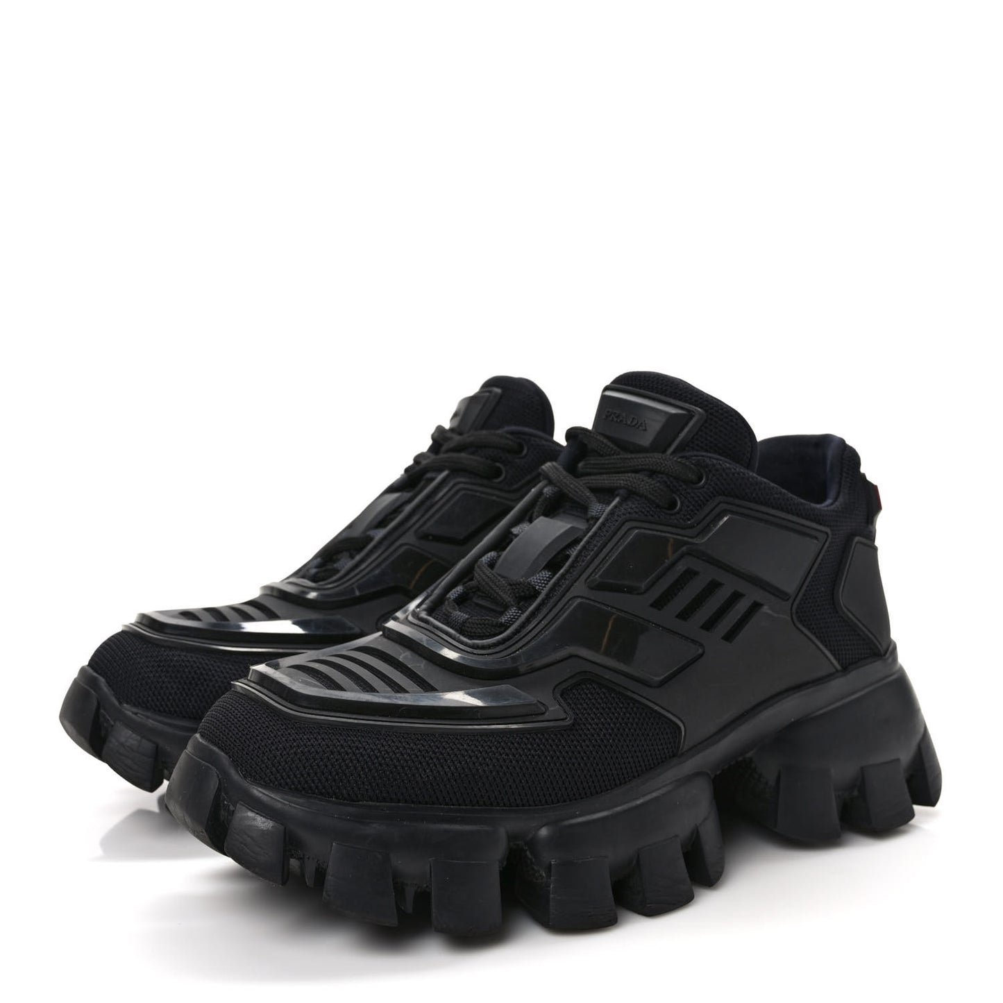 Rubber Technical Knit Fabric Cloudbust Thunder Sneakers 37 Black