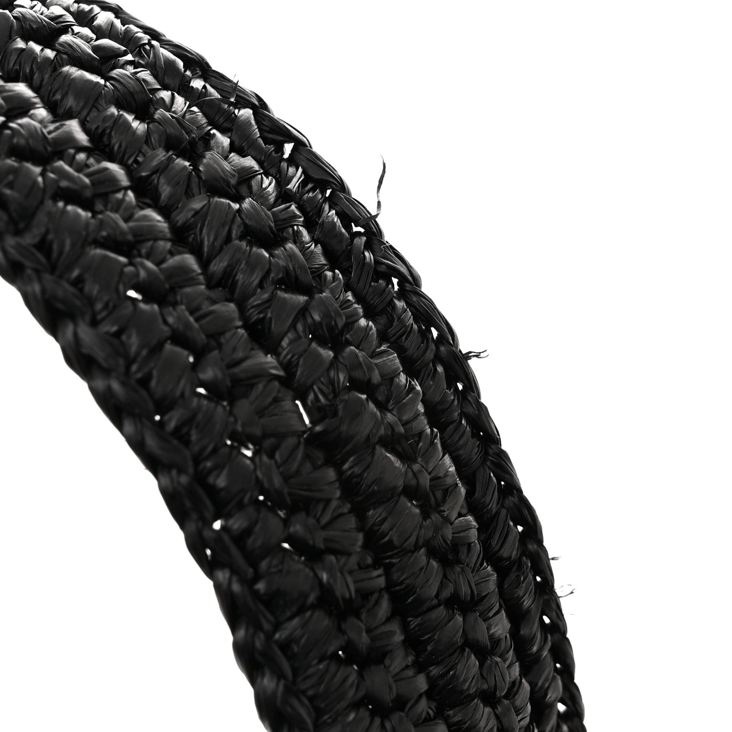 Loewe Raffia Medium Elephant Basket Tote Bag Black 13 of 14