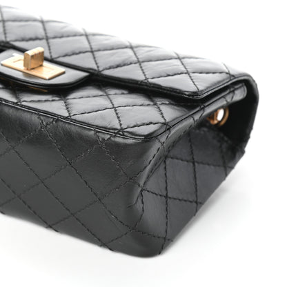 Chanel Aged Calfskin Quilted 2.55 Reissue Mini Flap Black 10 of 10