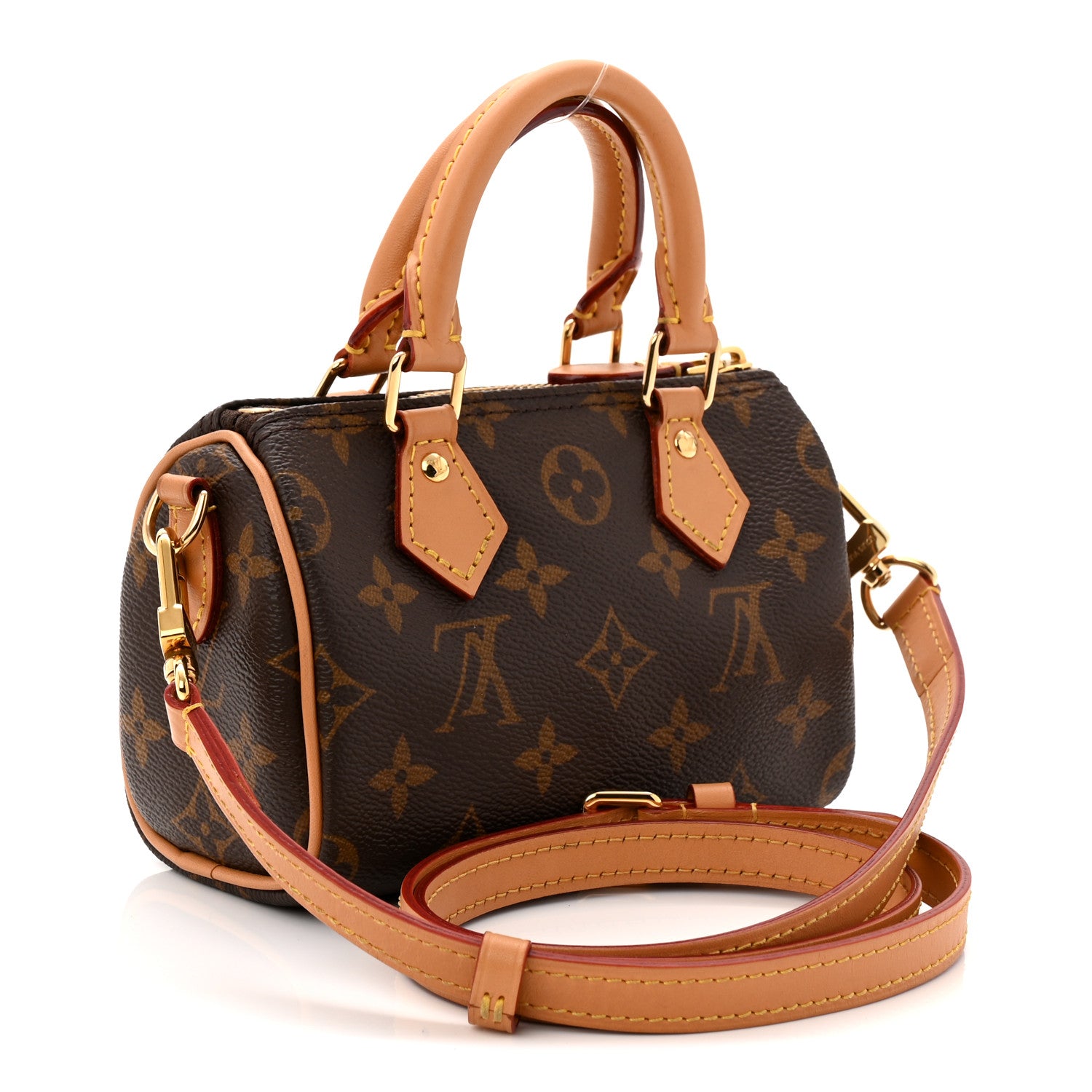 Louis Vuitton Monogram Nano Speedy Bandouliere 2 of 10