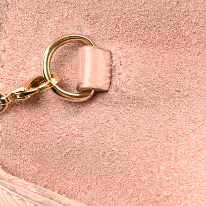Saint Laurent Patent Calfskin Belle de Jour Chain Clutch Pink 15 of 17