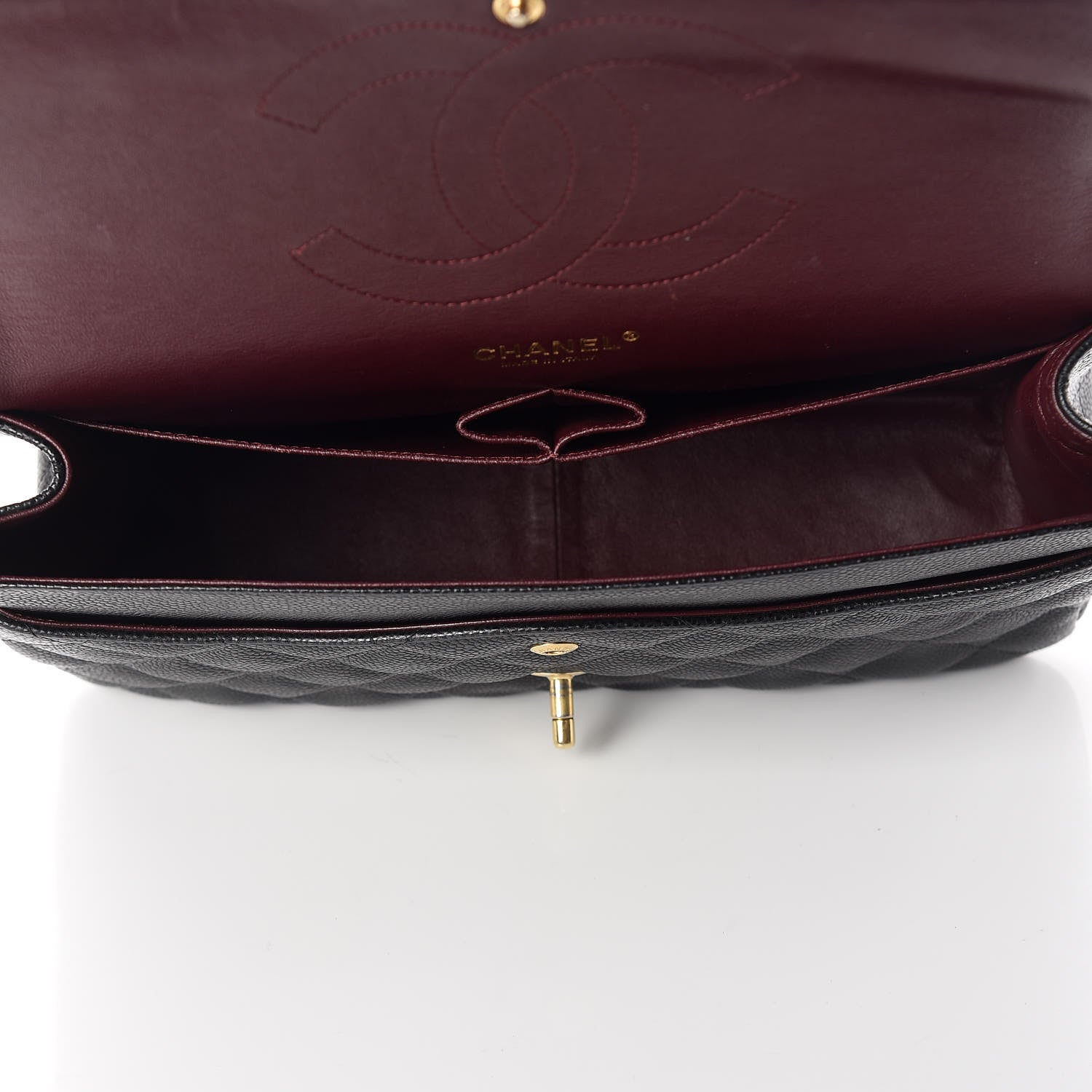 Chanel Caviar Quilted Jumbo Double Flap Black 5 of 9