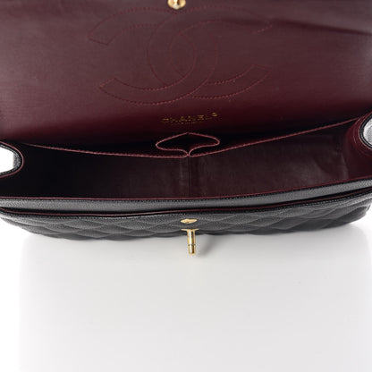 Chanel Caviar Quilted Jumbo Double Flap Black 5 of 9