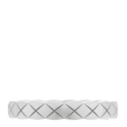 Chanel 18K White Gold Mini Coco Crush Ring 52 6 3 of 5