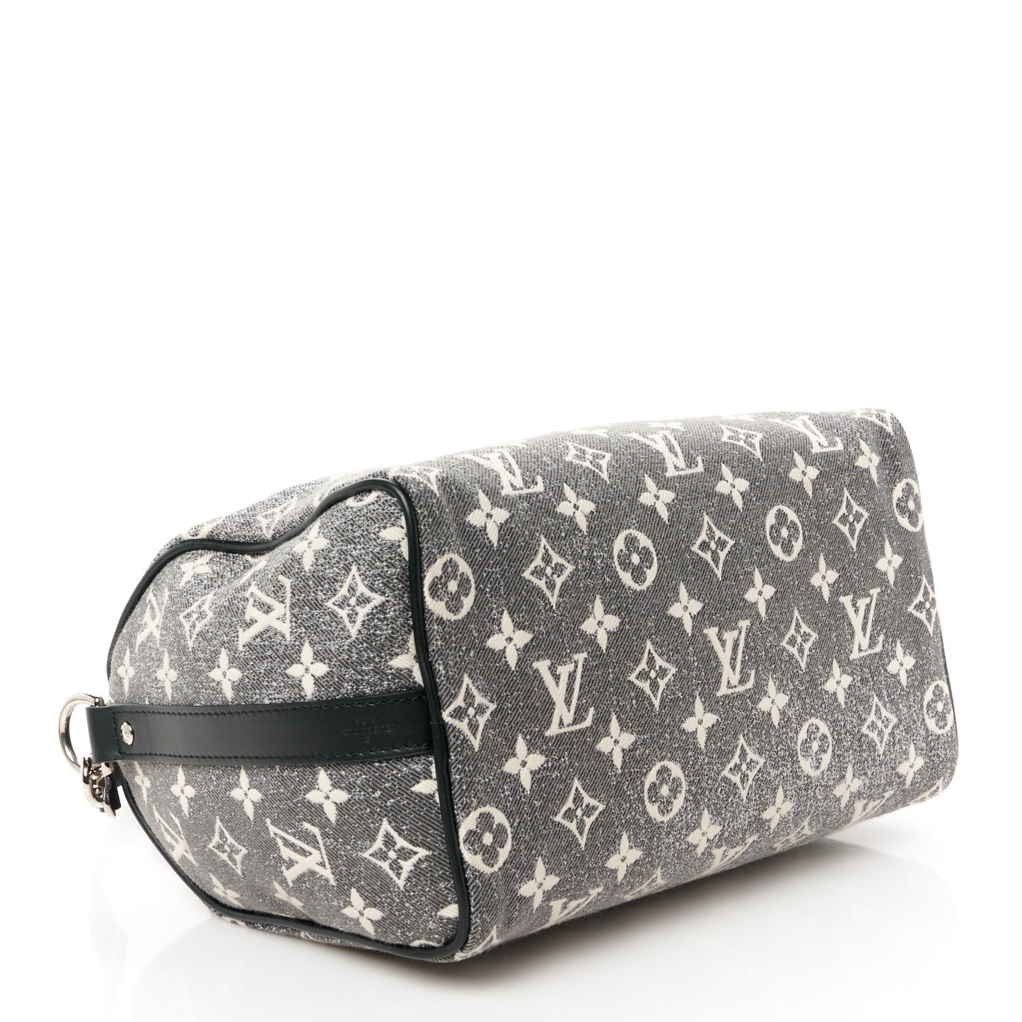 Denim Monogram Jacquard Speedy Bandouliere 25 Black