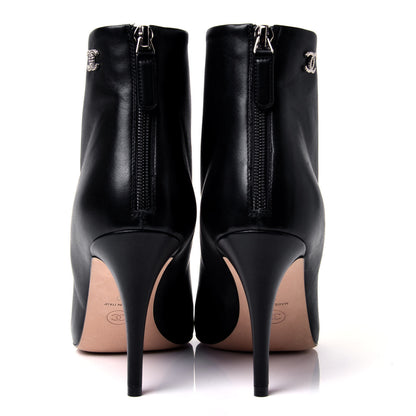 Chanel Lambskin Short Ankle Boots 39 Black 6 of 11