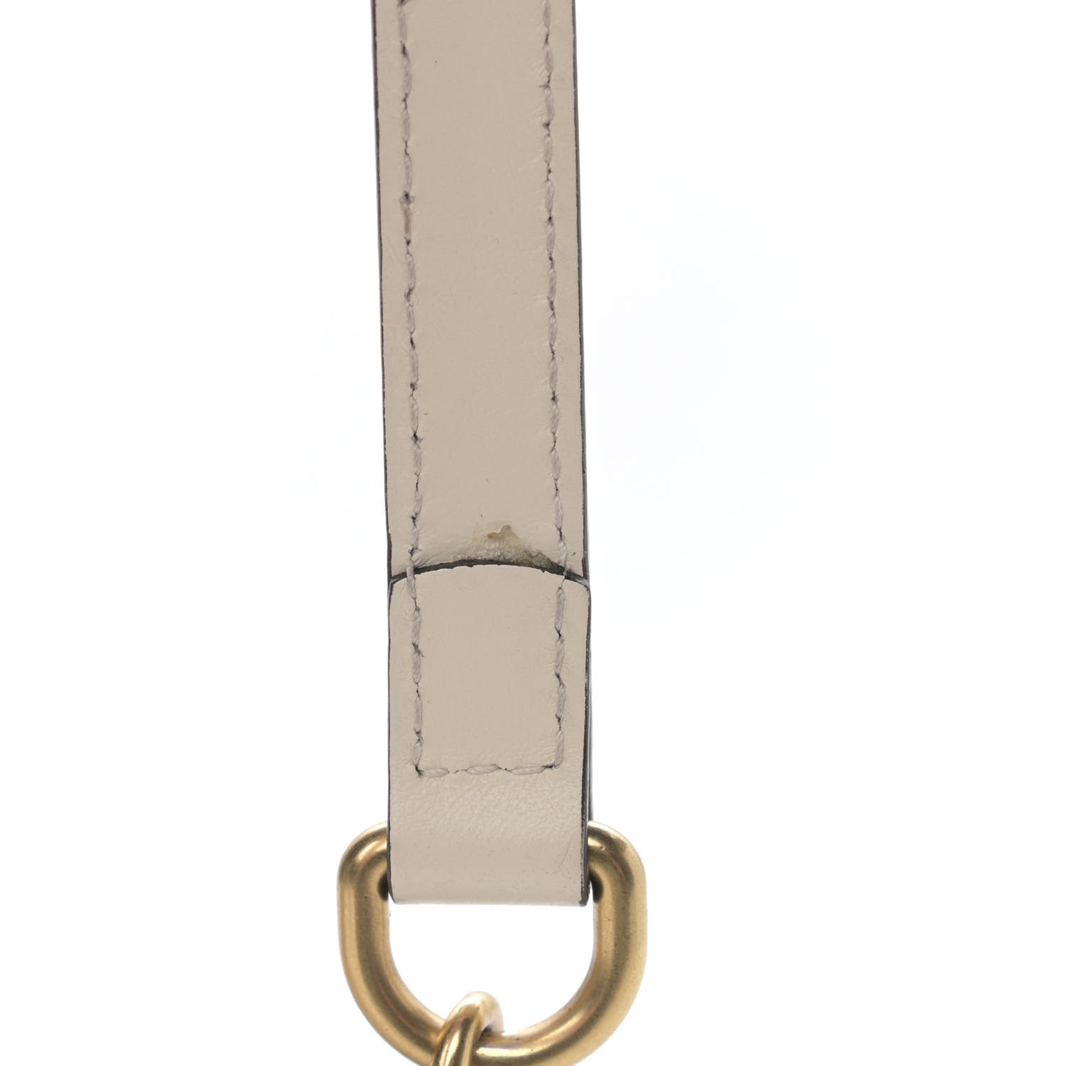 Gucci Calfskin Matelasse Small GG Marmont Chain Shoulder Bag White 18 of 19
