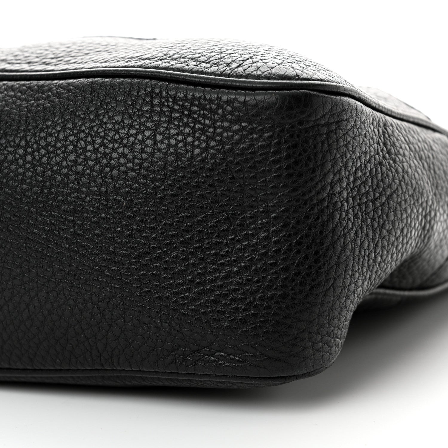Gucci Pebbled Calfskin Medium Diana Bamboo Shoulder Bag Black 10 of 13