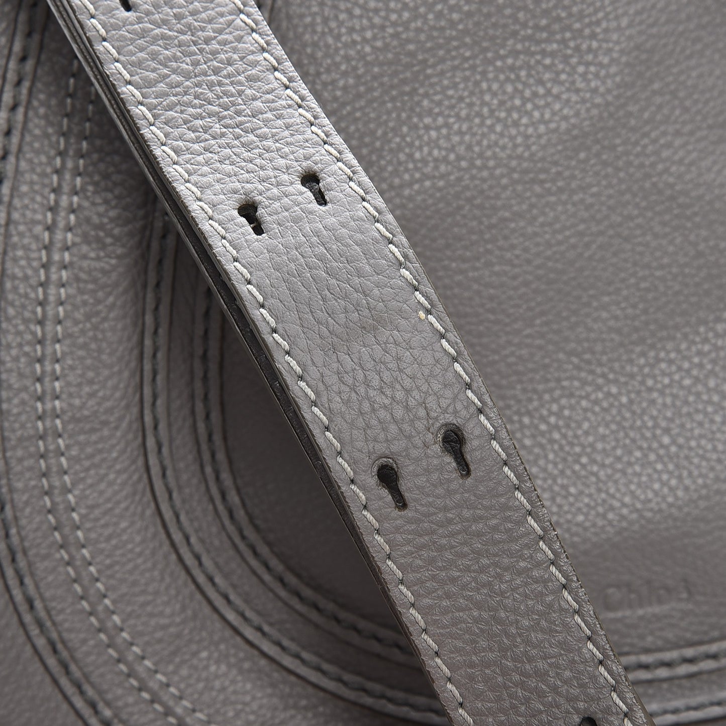 Calfskin Medium Marcie Round Crossbody Bag Cashmere Grey