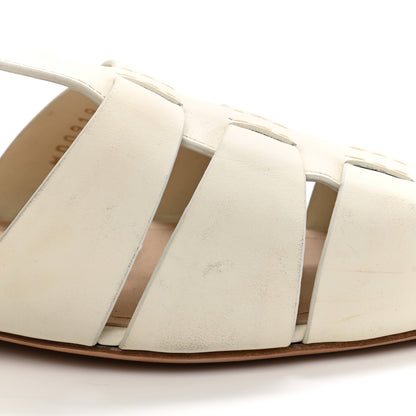 Christian Dior Calfskin Sauvage Ballerina Flat 38 Ivory 12 of 16