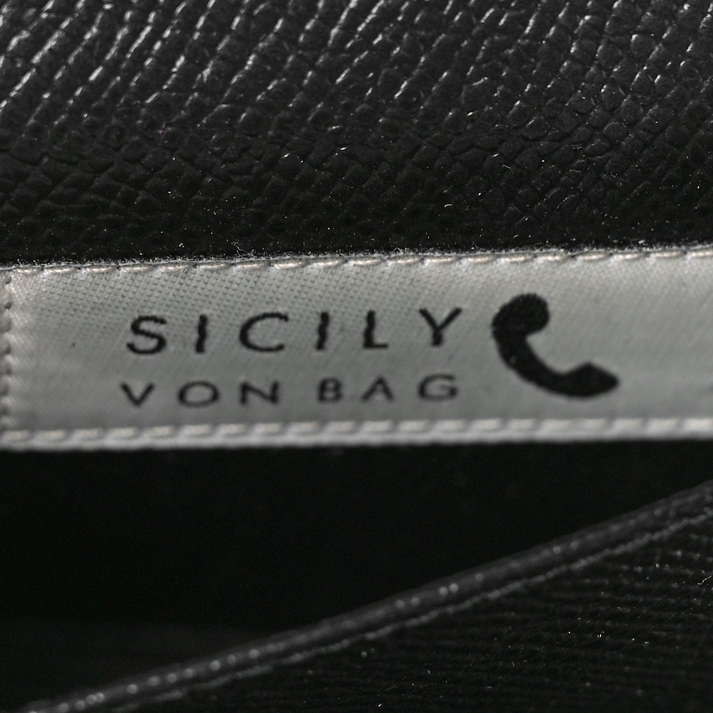 Dauphine Leopard Print Mini Miss Sicily Chain Phone Case Wallet Brown Black