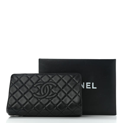Chanel Caviar Quilted CC Clutch Black 8 of 8
